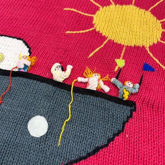 Handmade Vintage Sweater Shirt Size Medium - Picture 5 of 6